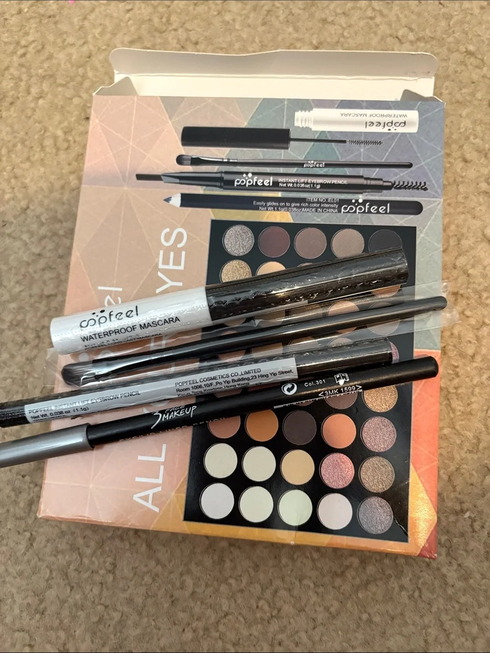 All Your Eyes Eyeshadow & Eye Makeup Set in Black